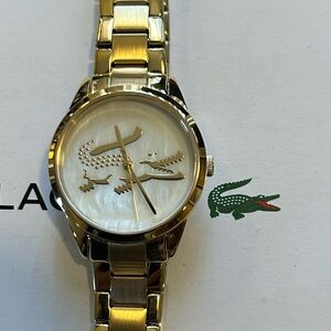 Lactose Watch with 30mm White Perl Face with Golden Bracelet